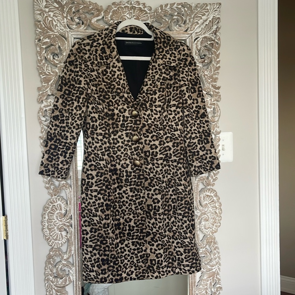 Dana Buchman Leopard Print Coat